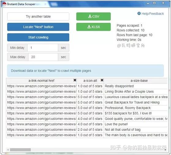 超简单实用的数据爬虫工具——Instant Data Scraper
