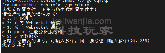 生成配置