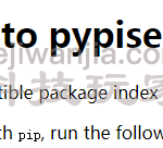 内网搭建 pip 源方案之 pypiserver