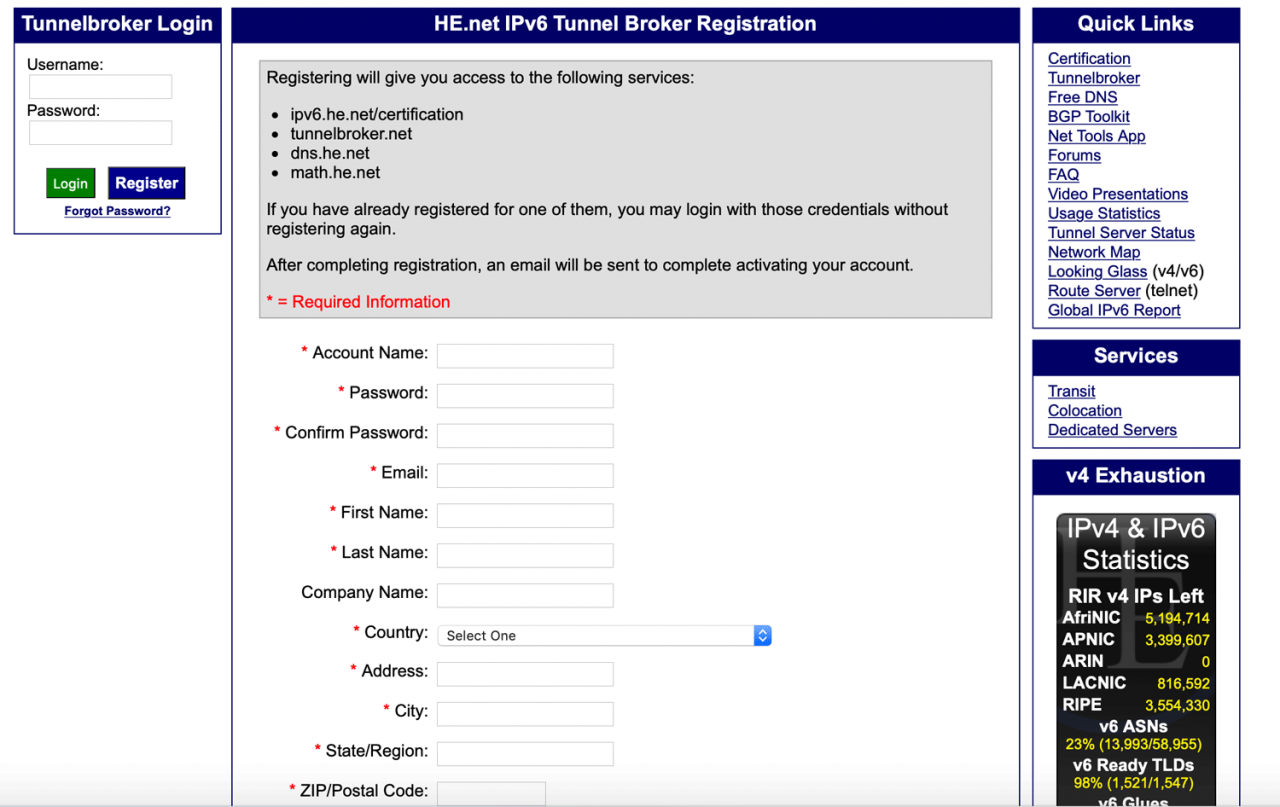 配置IPv6隧道，免费获取新IP