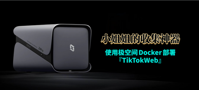 还能这么玩！使用极空间Docker部署抖音小姐姐的收集神器『TikTokWeb』