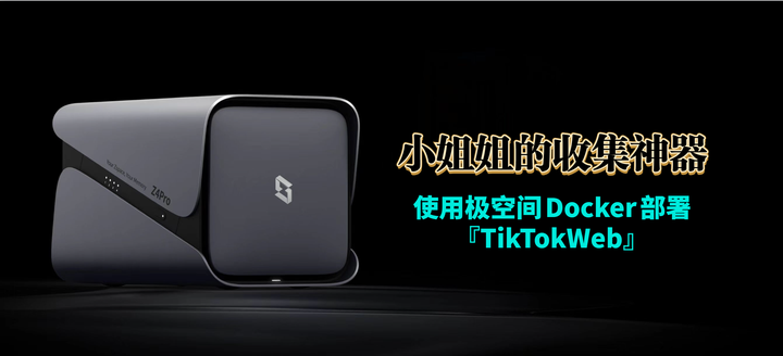 还能这么玩！使用极空间Docker部署抖音小姐姐的收集神器『TikTokWeb』