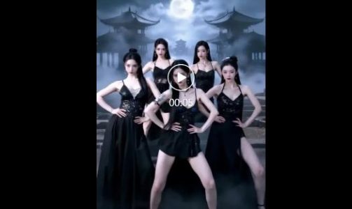 AI做美女女团跳舞视频，条条10W+