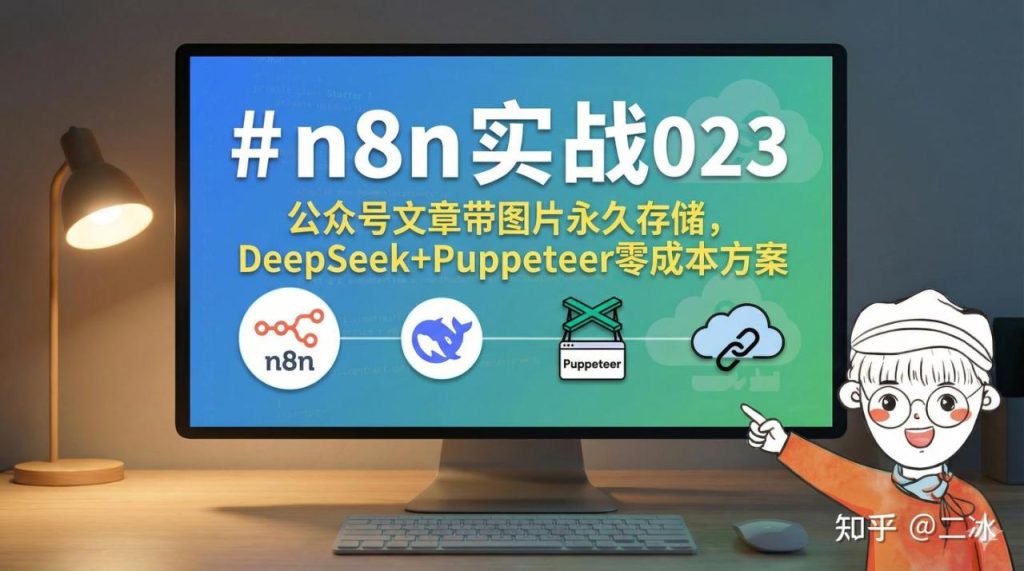 n8n实战023，公众号文章带图片永久存储，DeepSeek+Puppeteer零成本方案