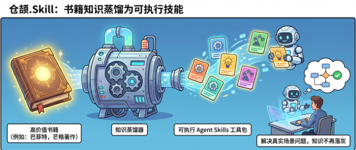 开源「仓颉.Skill」，你现在可以蒸馏任何书！