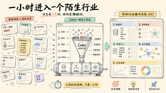 如何用 Codex 在 1 小时内进入一个陌生行业